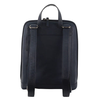 Backpack Navy / Leather NL 3546 NVY Milleni Ladies Nappa Leather Twin Zip Backpack in Navy