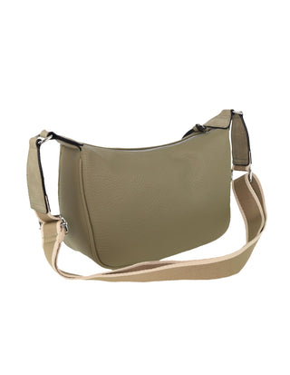 Crossbody Bag Taupe / Vegan Leather PV 4037 TAUPE Milleni Ladies Vegan Leather Fashion Everyday Crossbody in Taupe
