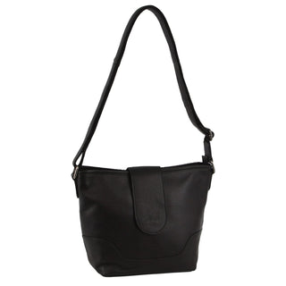 Crossbody bag Black / Leather NL 3740 BLK Milleni Leather Ladies Crossbody Bag in Black