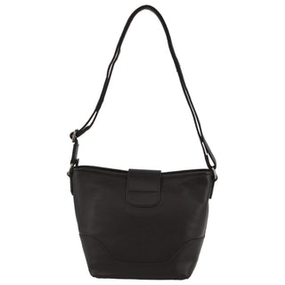 Crossbody bag Black / Leather NL 3740 BLK Milleni Leather Ladies Crossbody Bag in Black