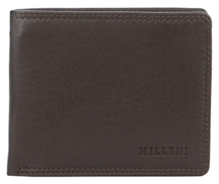 Leather Wallet Brown / Leather C 5131 BRN Milleni Leather Men's Flat Wallet in Brown