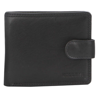 Leather Wallet Black / Leather C 10540 BLK Milleni Leather Men's Tab Wallet in Black