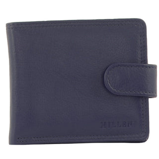 Leather Wallet Navy / Leather C 10542 NVY Milleni Leather Men's Tab Wallet in Navy