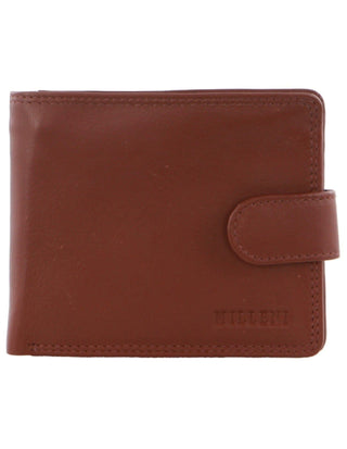 Leather Wallet Tan / Leather C 10540 TAN Milleni Leather Men's Tab Wallet in Tan