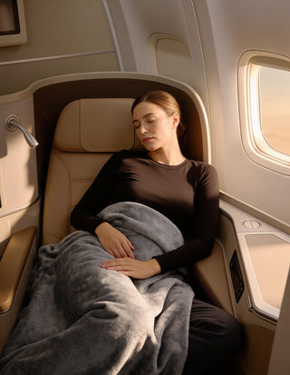 Travel Blanket Grey MT 025 GREY Milleni Travel Blanket in Grey