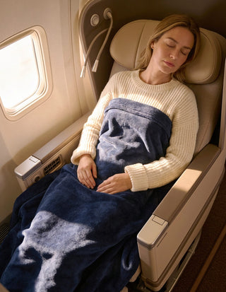 Travel Blanket Navy MT 025 NVY Milleni Travel Blanket in Navy