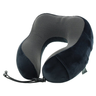 Neck Pillow MT 022 BLK Milleni Travel Ergonomic Memory Foam Neck Pillow in Black