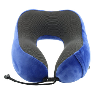 Neck Pillow MT 022 BLUE Milleni Travel Ergonomic Memory Foam Neck Pillow in Blue