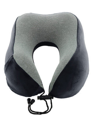 Travel Accessories Black MT 024 BLK Milleni Travel Memory Foam Neck Pillow in Black