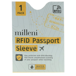 Passport Protector MT 007 Milleni Travel RFID Passport Sleeve (1PK)