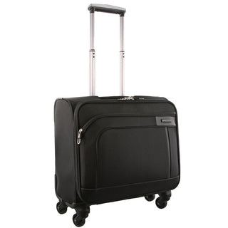 Mobile Office Black / Check-In (Medium) / Soft Luggage PC 1844 BLACK Pierre Cardin 4 Wheel Mobile Office/Cabin Case in Black