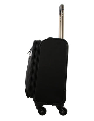 Mobile Office Black / Check-In (Medium) / Soft Luggage PC 1844 BLACK Pierre Cardin 4 Wheel Mobile Office/Cabin Case in Black