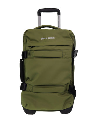 Soft Shell Luggage Olive / Nylon PC 4168 OLIVE Pierre Cardin 50cm CABIN Soft Shell Trolley Case in Olive