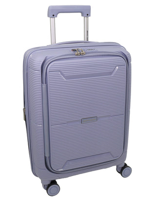 Hard Shell Luggage Blue / Carry-On (Small) / Hard Luggage PC 3939C BLUE Pierre Cardin 54cm CABIN Front Opening Hard Shell Suitcase in Blue