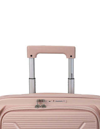 Hard Shell Luggage Blush / Carry-On (Small) / Hard Luggage PC 3939C BLSH Pierre Cardin 54cm CABIN Front Opening Hard Shell Suitcase in Blush