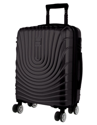 Hard Shell Luggage Black / Carry-On (Small) / Hard Luggage PC 3248C BLK Pierre Cardin 54cm CABIN Hard Shell Case in Black