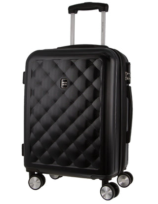 Hard Shell Luggage Black / Carry-On (Small) / Hard Luggage PC 3762C BLK Pierre Cardin 54cm CABIN Hard Shell Case in Black