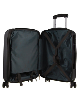 Hard Shell Luggage Black / Carry-On (Small) / Hard Luggage PC 3762C BLK Pierre Cardin 54cm CABIN Hard Shell Case in Black