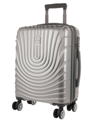 Hard Shell Luggage Silver / Carry-On (Small) / Hard Luggage PC 3248C SLVR Pierre Cardin 54cm CABIN Hard Shell Case in Silver