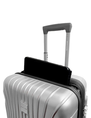 Hard Shell Luggage Silver / Carry-On (Small) / Hard Luggage PC 3248C SLVR Pierre Cardin 54cm CABIN Hard Shell Case in Silver