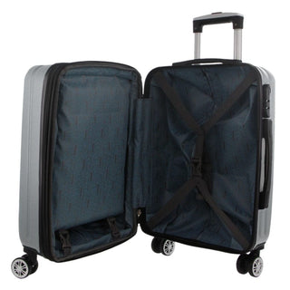 Hard Shell Luggage Silver / Carry-On (Small) / Hard Luggage PC 3249C SLVR Pierre Cardin 54cm CABIN Hard Shell Case in Silver