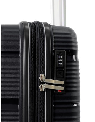 Hard Shell Luggage Black / Carry-On (Small) / Hard Luggage PC 4014C BLK Pierre Cardin 54cm CABIN Hard Shell Suitcase in Black