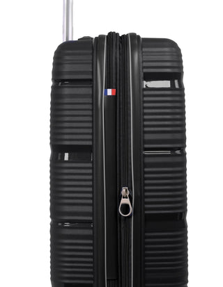 Hard Shell Luggage Black / Carry-On (Small) / Hard Luggage PC 4014C BLK Pierre Cardin 54cm CABIN Hard Shell Suitcase in Black