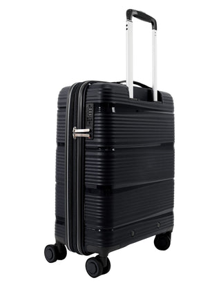 Hard Shell Luggage Black / Carry-On (Small) / Hard Luggage PC 4014C BLK Pierre Cardin 54cm CABIN Hard Shell Suitcase in Black