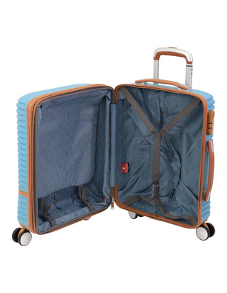 Hard Shell Luggage Blue / Carry-On (Small) / Hard Luggage PC 3937C BLUE Pierre Cardin 54cm CABIN Hard Shell Suitcase in Blue