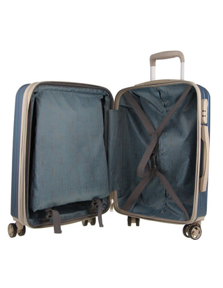 Luggage & Bags Blue / Carry-On (Small) / Hard Luggage PC 3551C BLUE Pierre Cardin 54cm CABIN Hard Shell Suitcase in Blue