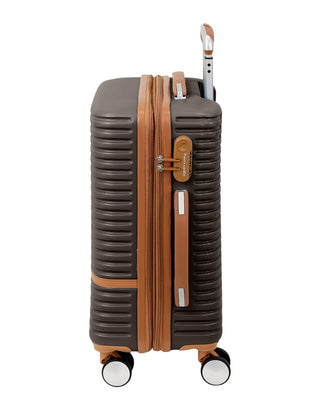 Hard Shell Luggage Chocolate / Carry-On (Small) / Polycarbonate (PC) PC 3937C CHOCO Pierre Cardin 54cm CABIN Hard Shell Suitcase in Chocolate