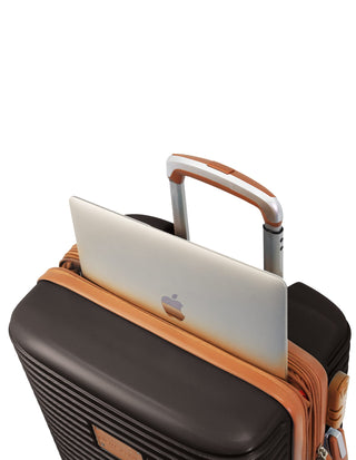 Hard Shell Luggage Chocolate / Carry-On (Small) / Polycarbonate (PC) PC 3937C CHOCO Pierre Cardin 54cm CABIN Hard Shell Suitcase in Chocolate