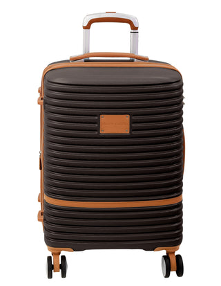 Hard Shell Luggage Chocolate / Carry-On (Small) / Polycarbonate (PC) PC 3937C CHOCO Pierre Cardin 54cm CABIN Hard Shell Suitcase in Chocolate