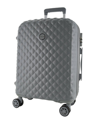 Hard Shell Luggage Grey / Carry-On (Small) / Hard Luggage PC 3938C GREY Pierre Cardin 54cm CABIN Hard Shell Suitcase in Grey