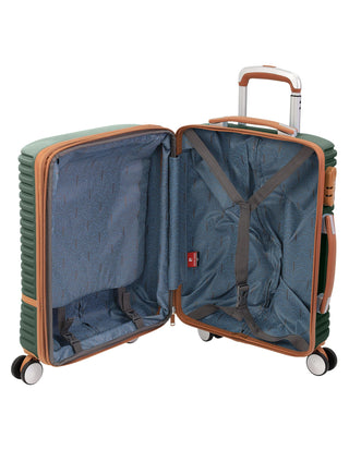 Hard Shell Luggage Olive / Carry-On (Small) / Polycarbonate (PC) PC 3937C OLIVE Pierre Cardin 54cm CABIN Hard Shell Suitcase in Olive