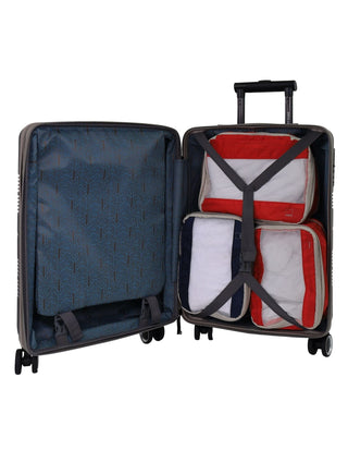 Hard Shell Luggage Black / Carry-On (Small) / Hard Luggage PC 4031C BLK Pierre Cardin 54cm CABIN Travel Hard Shell Suitcase in Black
