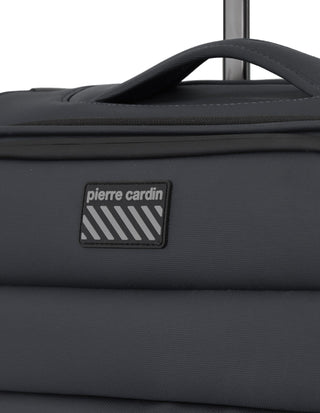 Soft Shell Luggage Charcoal / Carry-On (Small) / Soft Luggage PC 4030C CHCL Pierre Cardin 55cm Soft Water-Repellant CABIN Carry-On Spinner in Charcoal