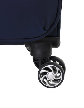 Soft Shell Luggage Navy / Carry-On (Small) / Soft Luggage PC 4030C NAVY Pierre Cardin 55cm Soft Water-Repellant CABIN Carry-On Spinner in Navy