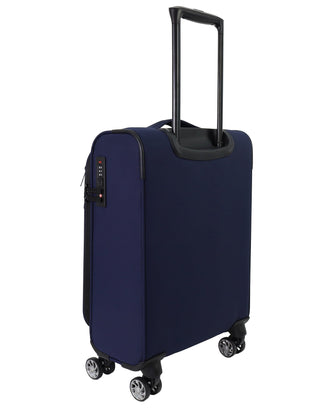 Soft Shell Luggage Navy / Carry-On (Small) / Soft Luggage PC 4030C NAVY Pierre Cardin 55cm Soft Water-Repellant CABIN Carry-On Spinner in Navy
