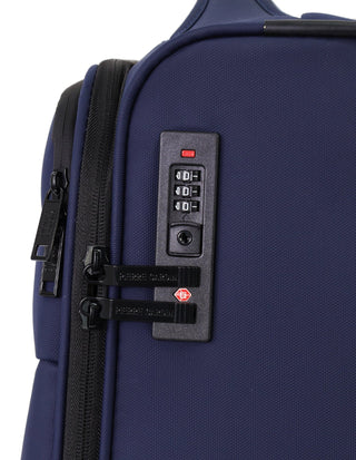 Soft Shell Luggage Navy / Carry-On (Small) / Soft Luggage PC 4030C NAVY Pierre Cardin 55cm Soft Water-Repellant CABIN Carry-On Spinner in Navy