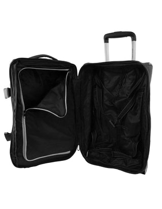 Soft Shell Luggage Black / Nylon PC 4167 BLK Pierre Cardin 61cm MEDIUM Soft Shell Trolley Case in Black