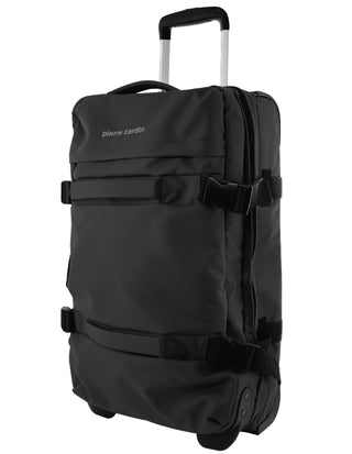 Soft Shell Luggage Black / Nylon PC 4167 BLK Pierre Cardin 61cm MEDIUM Soft Shell Trolley Case in Black