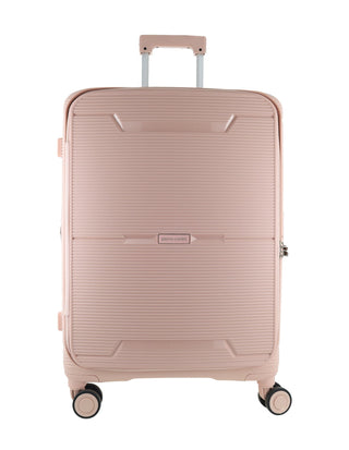 Hard Shell Luggage Blush / Check-In (Medium) / Hard Luggage PC 3939M BLSH Pierre Cardin 69cm MEDIUM Front Opening Hard Shell Suitcase in Blush