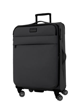 Soft Shell Luggage Charcoal / Check-In (Medium) / Soft Luggage PC 4030M CHCR Pierre Cardin 69cm Soft Water-Repellant MEDIUM Suitcase Spinner in Charcoal