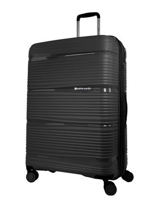 Hard Shell Luggage Black / Check-In (Large) / Hard Luggage PC 4014L BLK Pierre Cardin 73cm LARGE Hard Shell Suitcase in Black