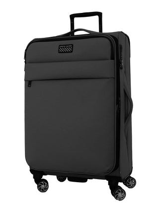 Soft Shell Luggage Charcoal / Check-In (Large) / Soft Luggage PC 4030L CHRC Pierre Cardin 79cm Soft Water-Repellant LARGE Suitcase Spinner in Charcoal