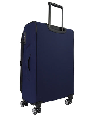 Soft Shell Luggage Navy / Check-In (Large) / Soft Luggage PC 4030L NAVY Pierre Cardin 79cm Soft Water-Repellant LARGE Suitcase Spinner in Navy