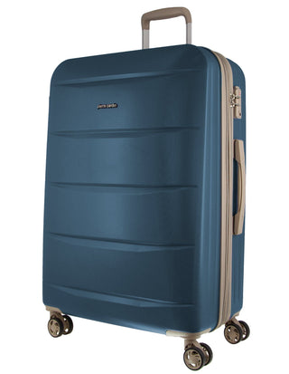 Luggage & Bags Blue / Check-In (Large) / Hard Luggage PC 3551L BLUE Pierre Cardin 80cm LARGE Hard Shell Suitcase in Blue