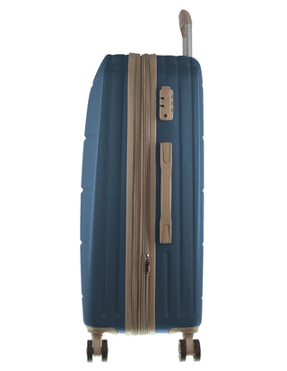 Luggage & Bags Blue / Check-In (Large) / Hard Luggage PC 3551L BLUE Pierre Cardin 80cm LARGE Hard Shell Suitcase in Blue