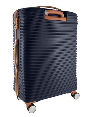 Hard Shell Luggage Navy / Check-In (Large) / Polycarbonate (PC) PC 3937L NAVY Pierre Cardin 80cm LARGE Hard Shell Suitcase in Navy